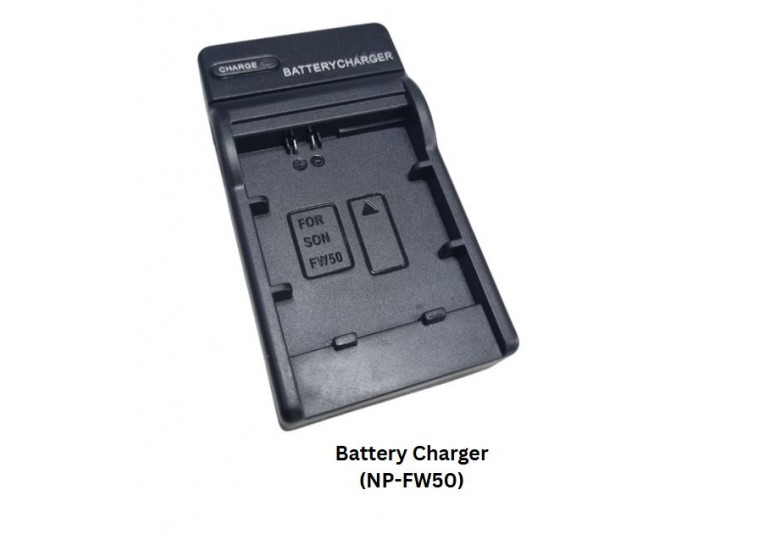 DBK Replacement Camera Battery x Charger Set | NP-FW50 Rechargeable Battery Pack
